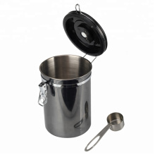 Airtight Coffee Container With Window and Spoon